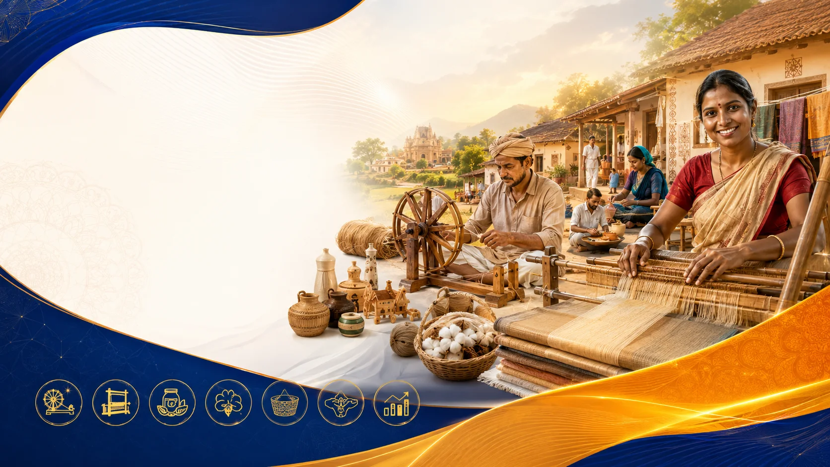 Khadi handloom and village handicrafts